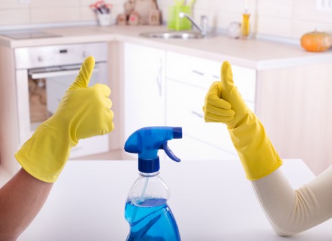 Cleaning team supporting recycling and waste separation in London