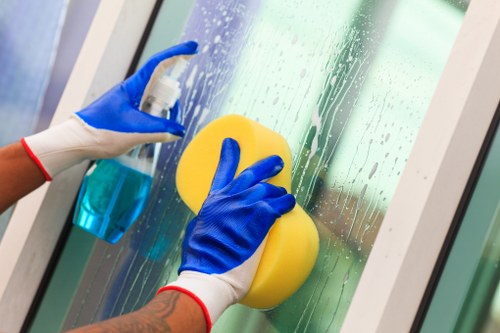 Deep cleaning a kitchen during end of tenancy cleaning in London