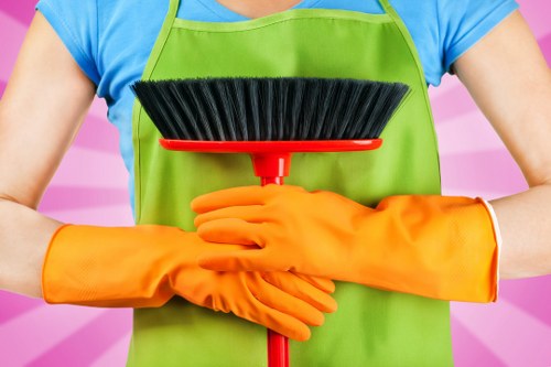 Cleaning staff symbolising ethical labour standards