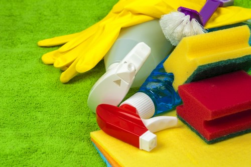 Domestic cleaning in a modern London kitchen and living space