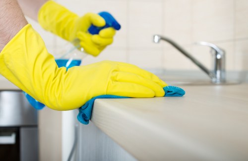 Professional cleaning schedule and service agreement documents