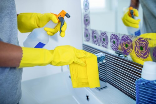 Housekeeping service notes and safety guidance before work starts