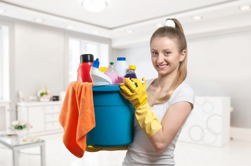 Local London oven cleaning in a modern flat kitchen