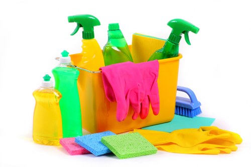 Upholstery cleaner treating a fabric sofa in a London flat